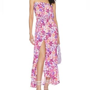 Tiare Hawaii Ryden Maxi Dress in Tropics Fuchsia NWT